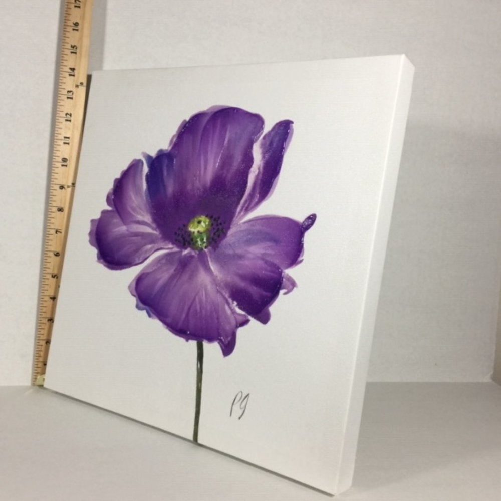 Purple Floral Wall Art Decor